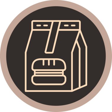 yiyecek ikonu vektör illüstrasyonu