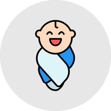 bebek ikonu vektör illüstrasyonu