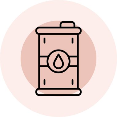 Bir gaz simgesinin vektör illüstrasyonu