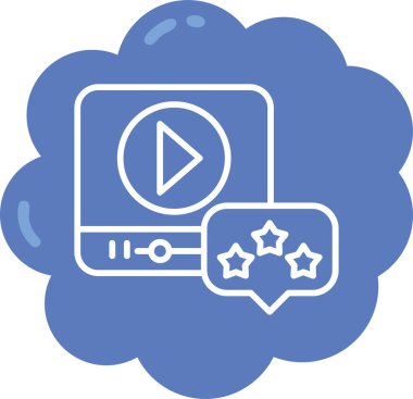 video simgesi vektör illüstrasyonu
