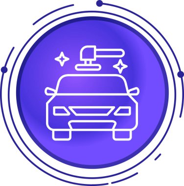 araba sigortası simgesi, vektör illüstrasyonu