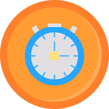 saat düz vektör simgesi