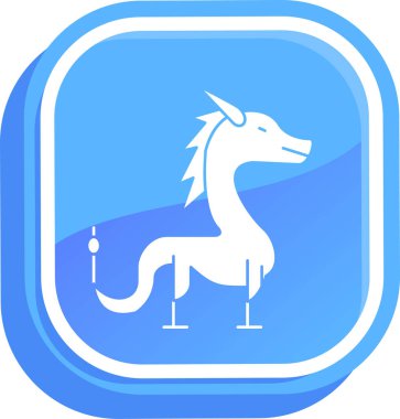 at simgesi vektör illüstrasyonu