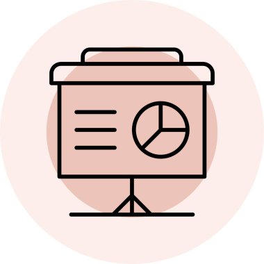 Saat simgesi, modern tasarım illüstrasyonu