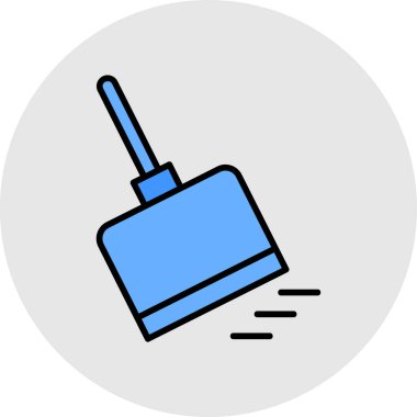 Fırça simgesi vektör illüstrasyonu