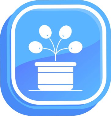 Çiçek. Web simgesi basit illüstrasyon