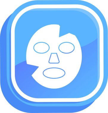 Maske. Web simgesi basit illüstrasyon