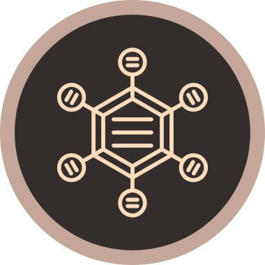 Bir b-b simgesinin vektör çizimi modern çember