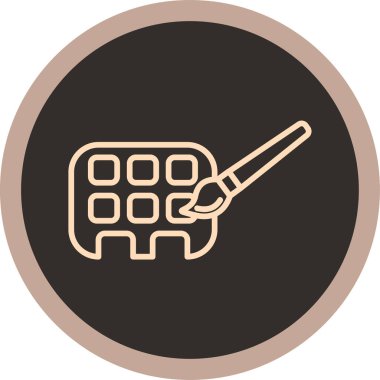 Bir ev simgesinin vektör illüstrasyonu