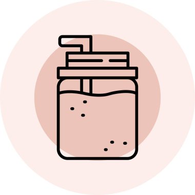 Yiyecek ve yiyeceklerin vektör illüstrasyonu