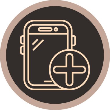 Hareket eden telefon vektör simgesi