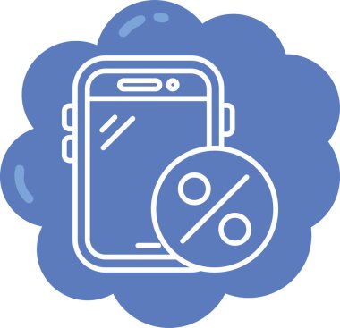 Vektör akıllı telefon simgesi illüstrasyonu