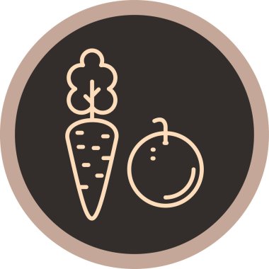 Gıda simgesinin vektör illüstrasyonu