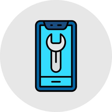 akıllı telefon simgesi vektör illüstrasyonu