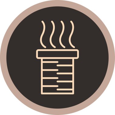 Kahve. Web simgesi basit illüstrasyon