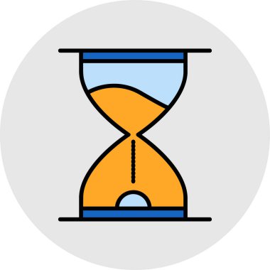 kum saati vektör resimleme simgesi