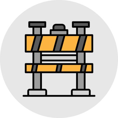 bariyer vektör simgesi modern basit tasarım, vektör illüstrasyonu