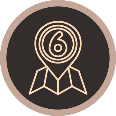 Madalya. Web simgesi basit illüstrasyon