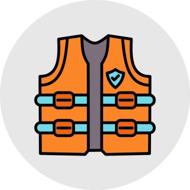 Bir ceket simgesinin vektör illüstrasyonu