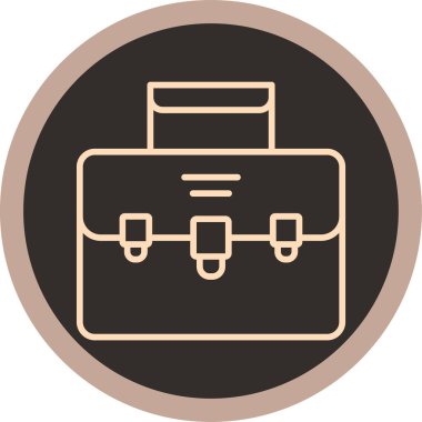 Evrak çantası modern simgesinin vektör illüstrasyonu