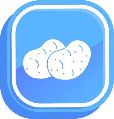 Bulut simgesi vektör illüstrasyonu