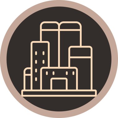 Yapı simgesinin vektör illüstrasyonu