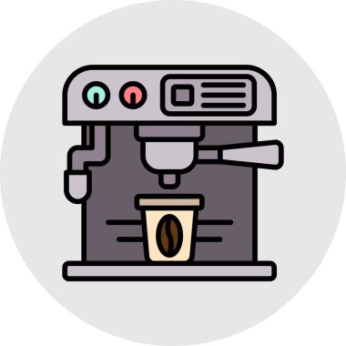 Kahve Yapıcı simgesi vektör illüstrasyon tasarımı