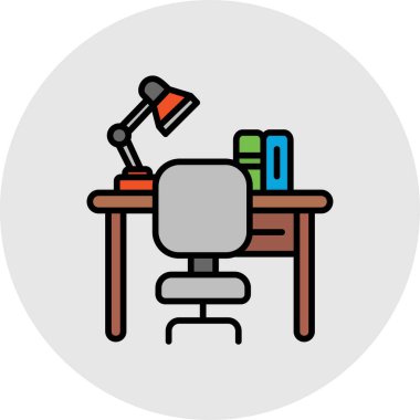 masa simgesi vektör illüstrasyonu