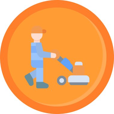 süpürge temizleme düz simgesi