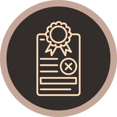 Moda biçimi arka planında rozet simgesi