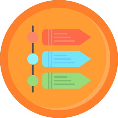 Kalem. Web simgesi basit illüstrasyon