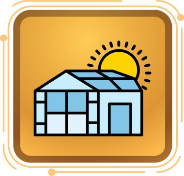 Moda Biçimli Ev Simgesi İzole Arkaplan