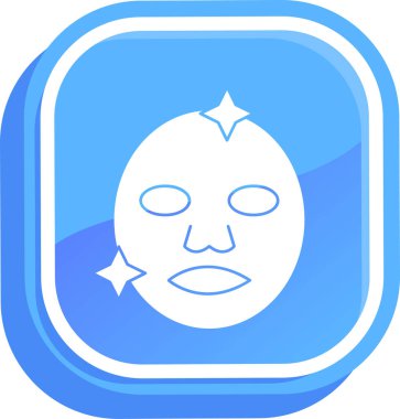 Bir yıldızlı yüzün vektör illüstrasyonu