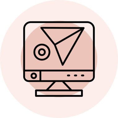 zarf simgesi vektör illüstrasyonu