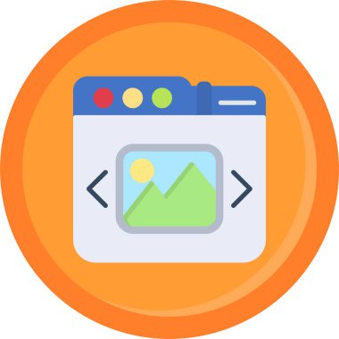 Web simgesi vektör illüstrasyonu