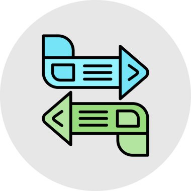 Modern bir simgenin vektör illüstrasyonu