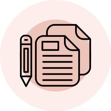 belge simgesi, vektör çizimi