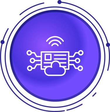 veri merkezi simgesi. internet teknolojisi