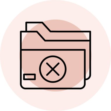 Dizin ikonu vektör illüstrasyonunu sil