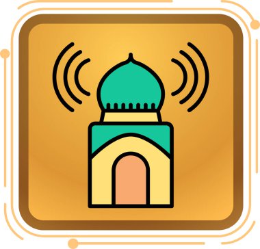 Raamadan kareem islam simgesi - taslak biçimi