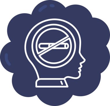 Bir insan kafasının vektör illüstrasyonu