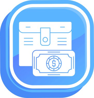 Para için. Web simgesi basit illüstrasyon