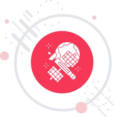 Kırmızı ve beyaz çizgi beyaz arka planda izole edilmiş beyzbol sopası simgesini geçti. Spor malzemeleri. Renkli taslak konsepti. vektör illüstrasyonu