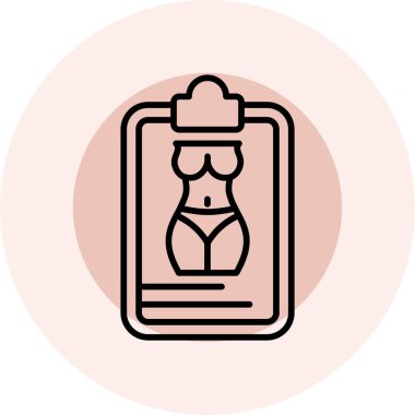 Elinde havlu olan bir kadının vektör çizimi