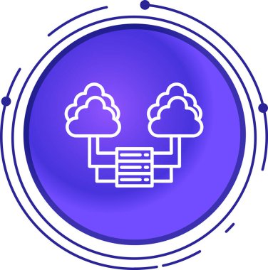 Bulut veri depolama simgesi - özet biçimi