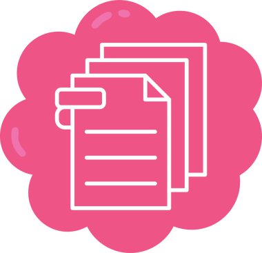 belge simgesi vektör illüstrasyonu