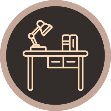 Masa simgesi, vektör illüstrasyonu