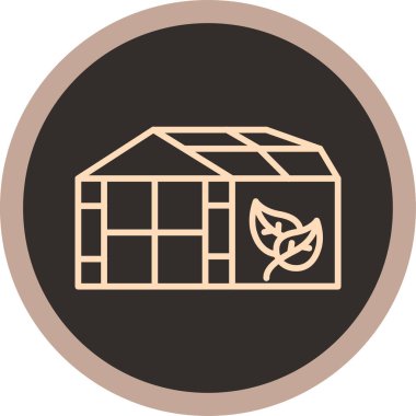 Bir ev simgesinin vektör illüstrasyonu