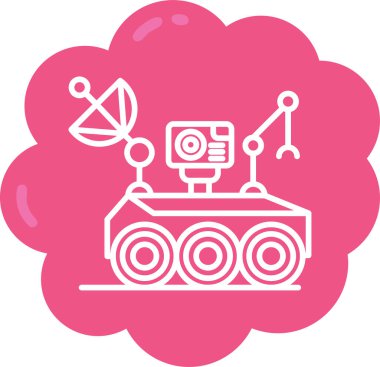 Modern robot simgesinin vektör çizimi