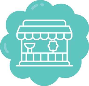 Dükkanı vektör simge işareti simge vektör çizim kişisel ve ticari kullanım için..